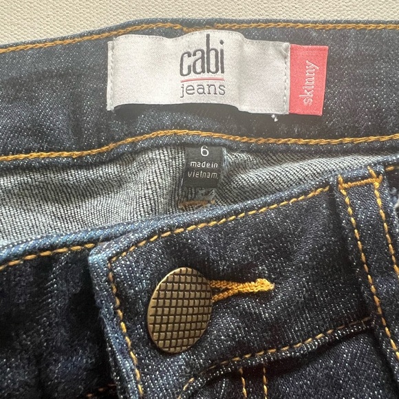 CAbi Jeans Women Blue Denim Bootcut Jeans Size 6 Dark Wash Cotton Blend‎ (E5) - Picture 6 of 7